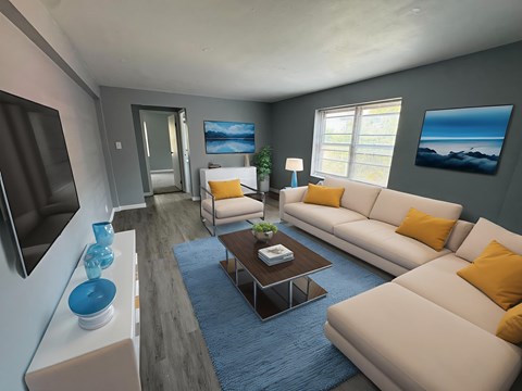 Spacious Living Room